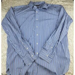 Polo by Ralph Lauren Mens XXL striped long sleeve button down office corporate